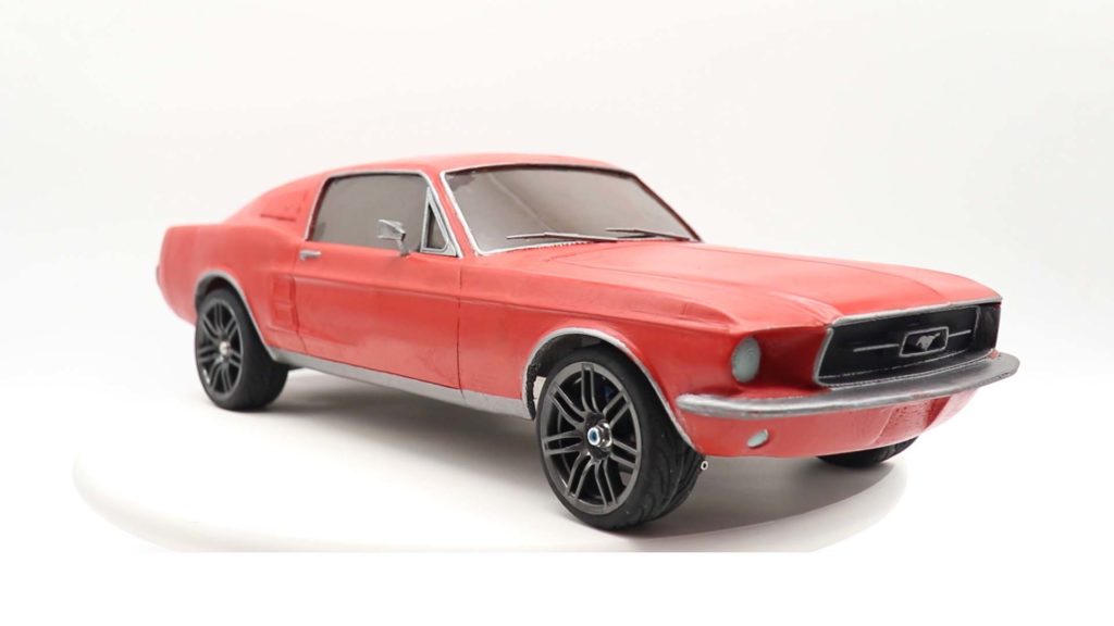 3Dprinted Ford Mustang 1967 Fastback
