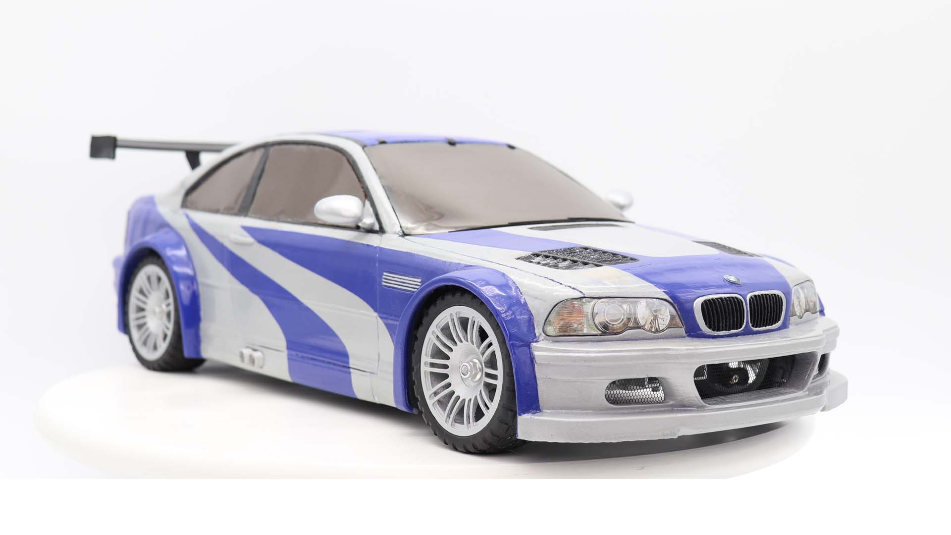 3Dprinted RC BMW M3 GTR (e46) from NFS MW