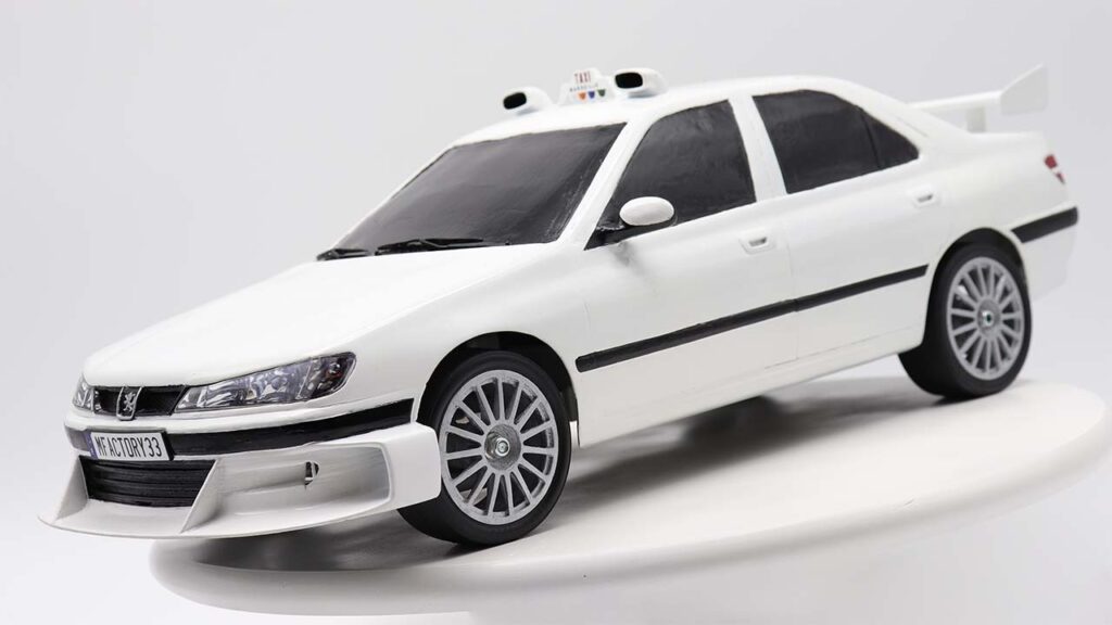 3Dprinted RC Peugeot 406 from TAXI2