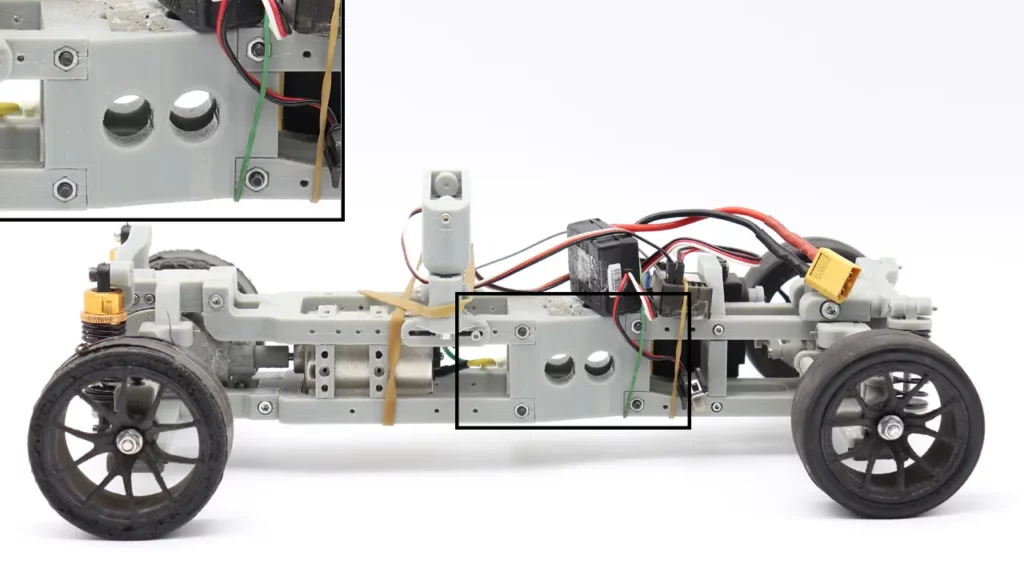 3Dprinted RC car chassis 2nd generation