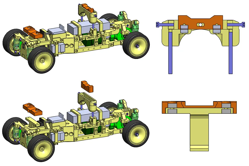 Magnets-rc-body-kit-mounting-system-fixing to-the-rc-chassis-DESTINY