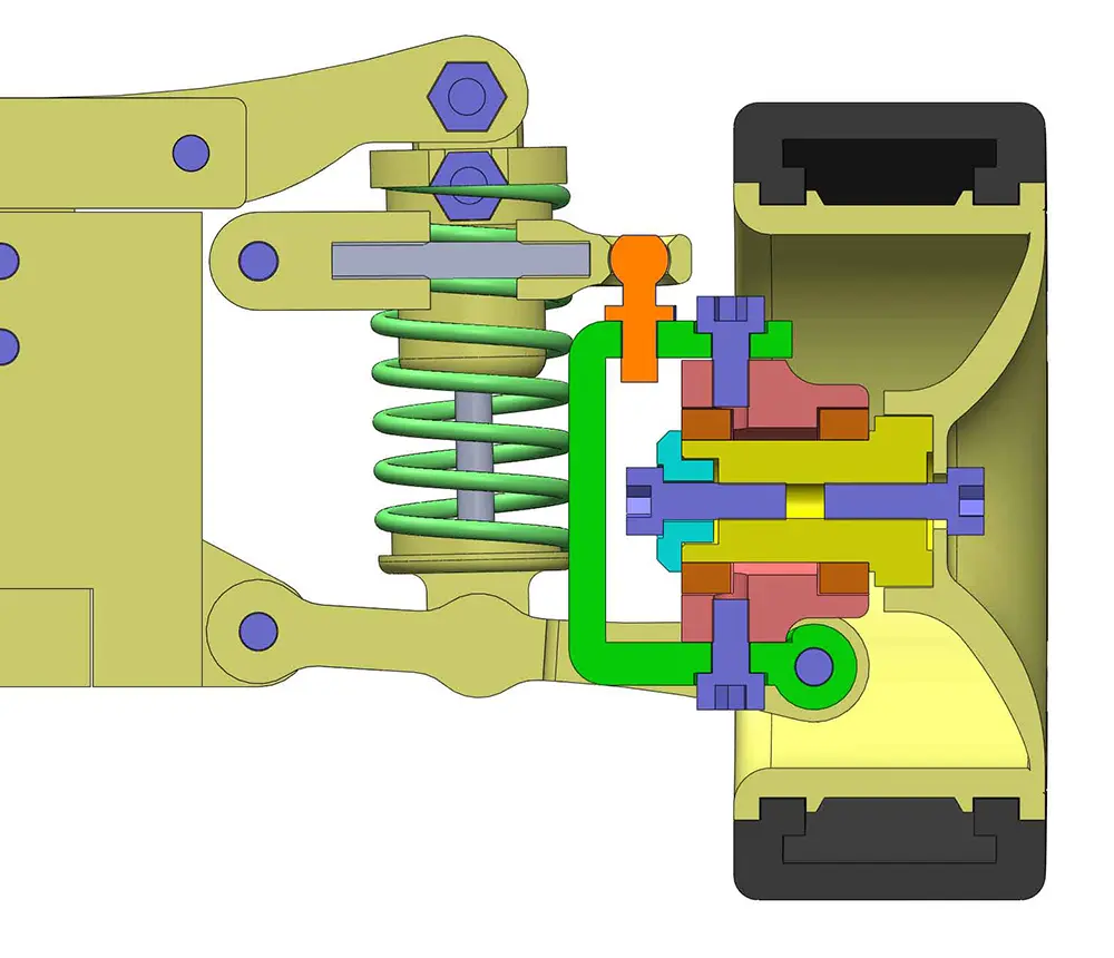 Rc-car-chassis-front-shaft-sectionview