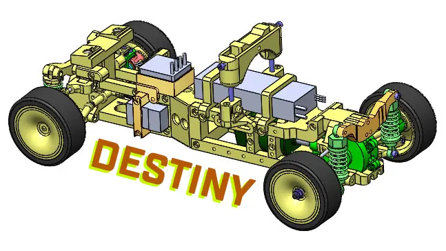 custom rc car chassis DESTINY scale 1/10