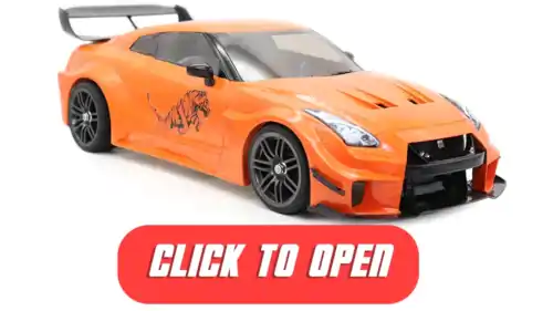3D printed RC Nissan GT-R r35 Liberty Walk Silhouette