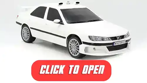 3D printed RC Peugeot 406 TAXI 2