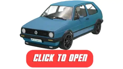 3D print RC VolksWagen Golf mk2